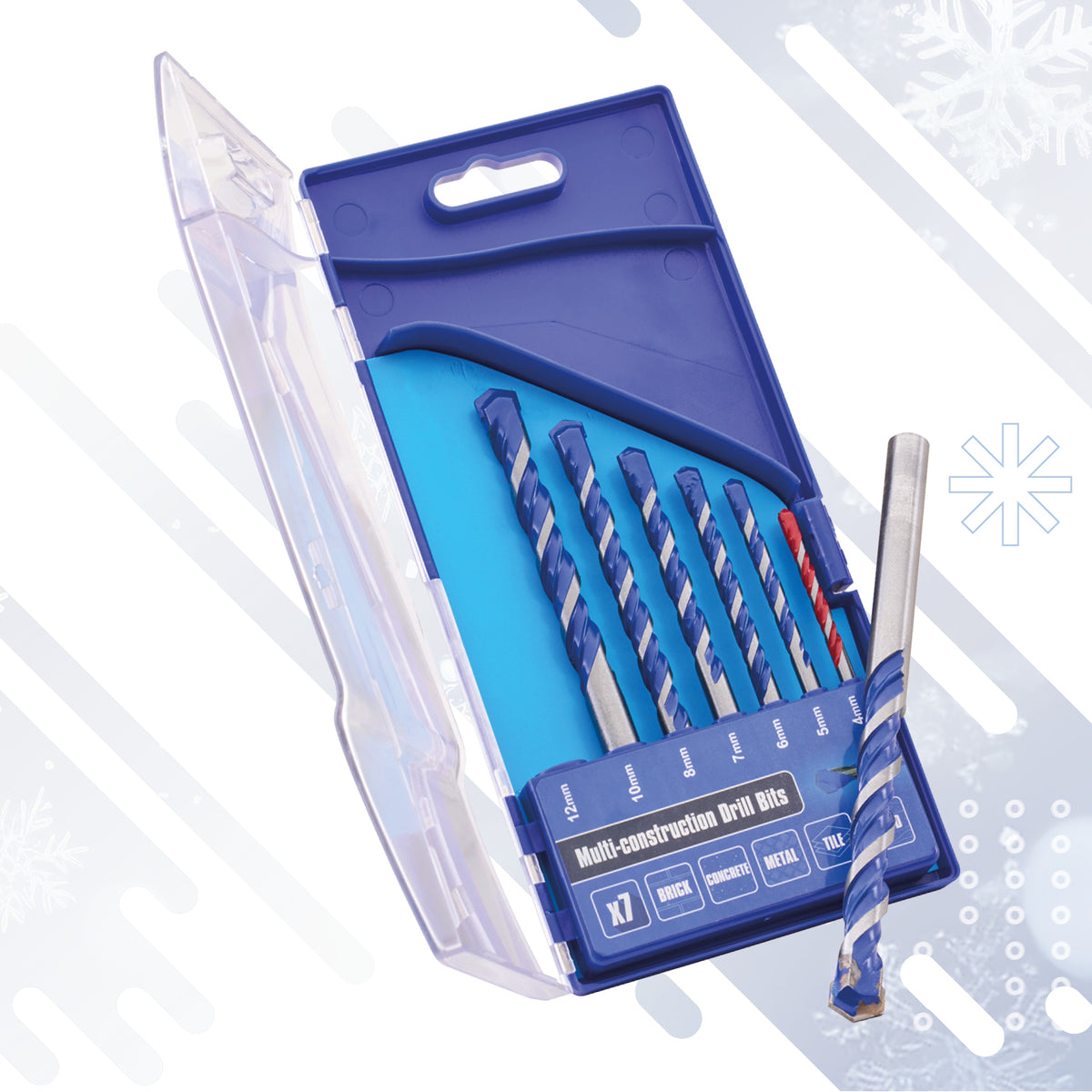 FAITHFULL 7 PIECE MULTI-CONSTRUCTION DRILL BIT SET XMS26DRILL7