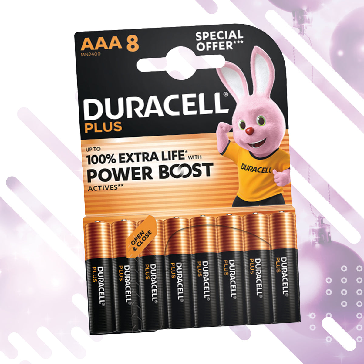 DURACELL AAA PLUS POWER 8 PACK XMS26DURAAA