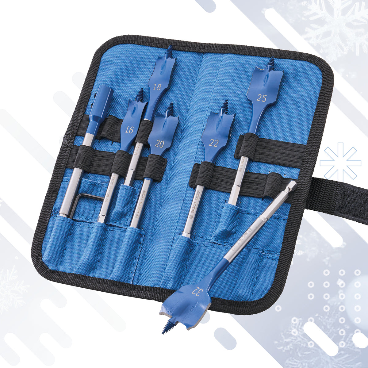 7 Piece Flat Bit Selfcut Speed Spade Set XMS26FLATBIT