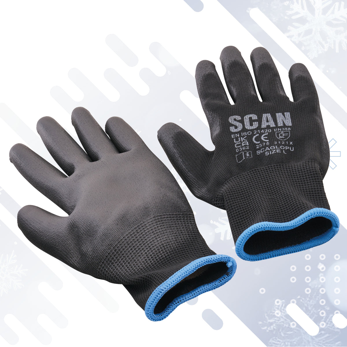 SCAN PU GLOVES (5 PAIRS) XMS26GLDIP5