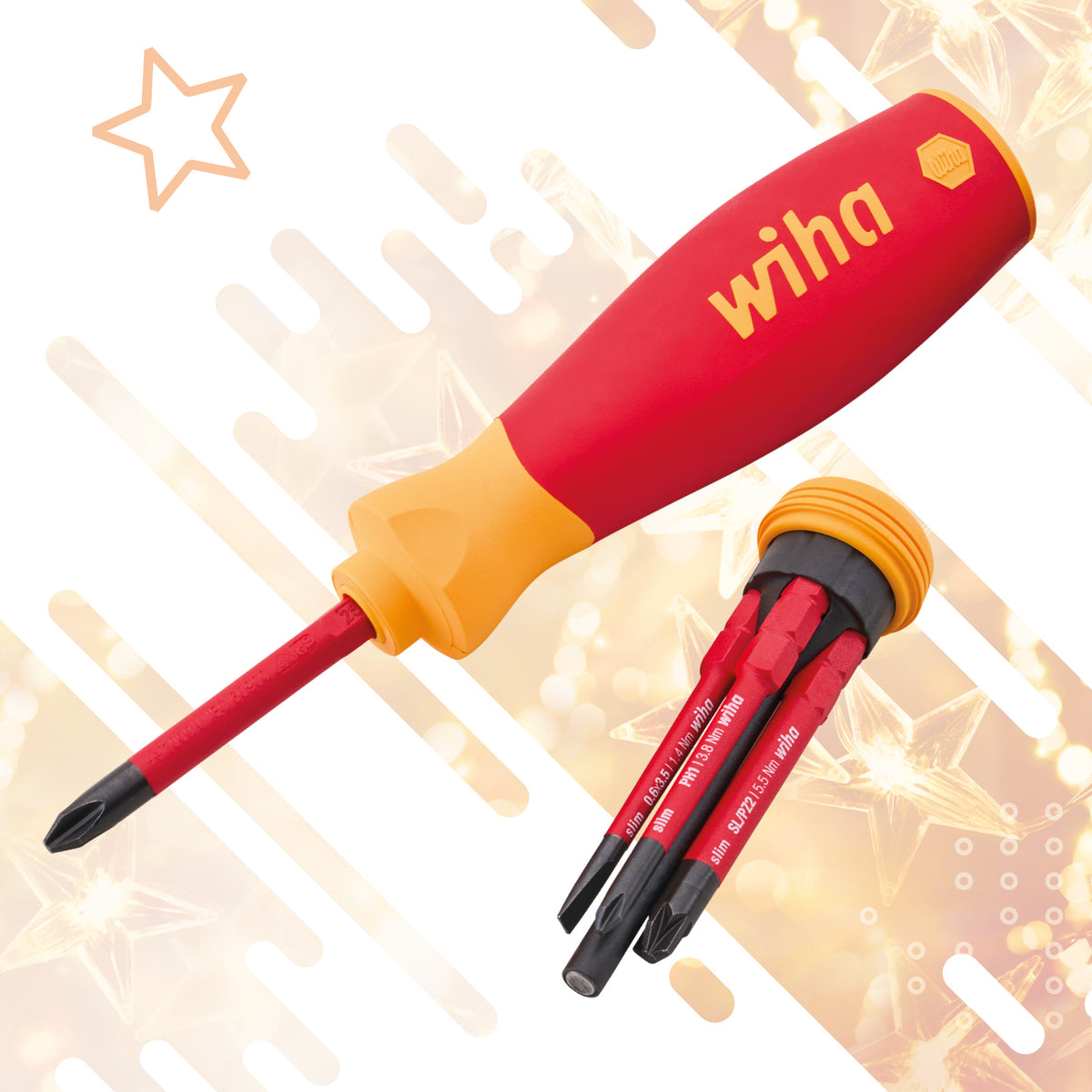 WIHA 6 Piece Slimfix VDE Screwdriver Set XMS26PKTMAX