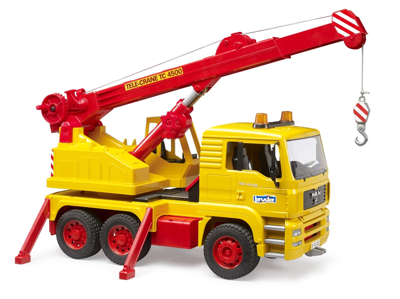 Bruder MAN TGA Crane Truck – 1:16 Construction Vehicle with 360° Rotating Crane & Tilt Cab