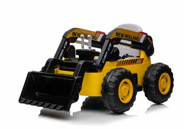 New Holland 4WD Ride-On Electric Bulldozer Kids Ride On 12V