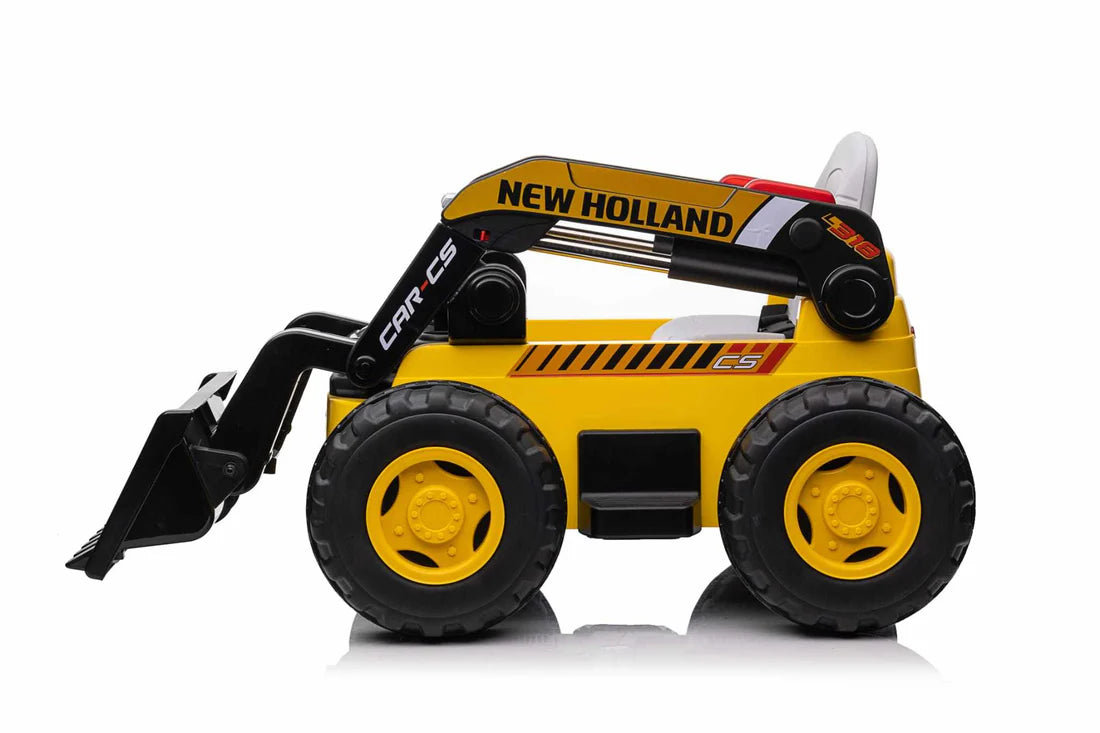 New Holland 4WD Ride-On Electric Bulldozer Kids Ride On 12V