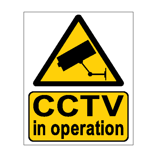 STEEL CCTV In Operation SIGN