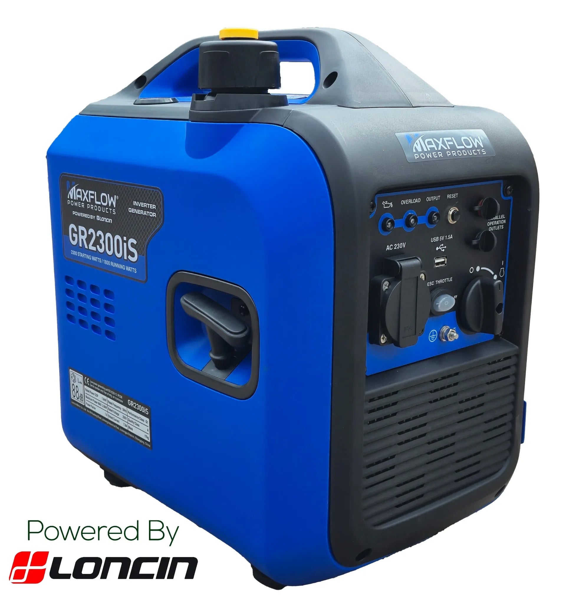 Maxflow GR2300IS 1.8KW / 2.5KVA Suitcase Invertor Generator