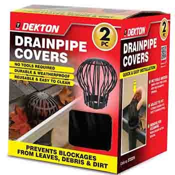 Dekton Leaf Guard 2pc Drainpipe Covers