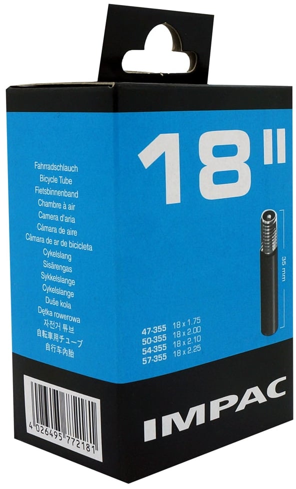 Schwalbe IMPAC TYRES Impac 18x1.75/2.25" Schrader Valve 35mm INNER TUBE