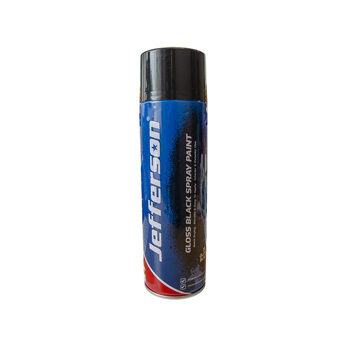 Gloss Black Spray Paint (500ml)  JEFSPR11-GB