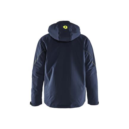 BLAKLADER 448419178633XXXL - Lightweight Shell Stretch jacket Dark navy blue/Hi-vis yellow