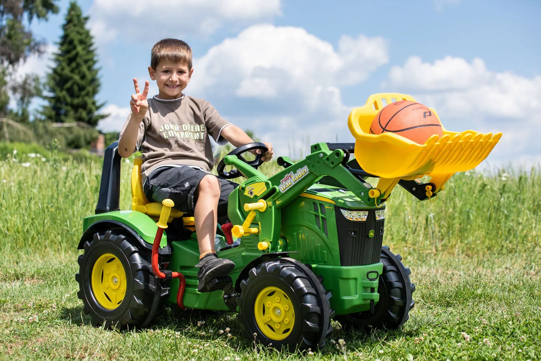 Rolly X-Trac Premium John Deere 8400R Pedal Tractor with Gears S26/65107