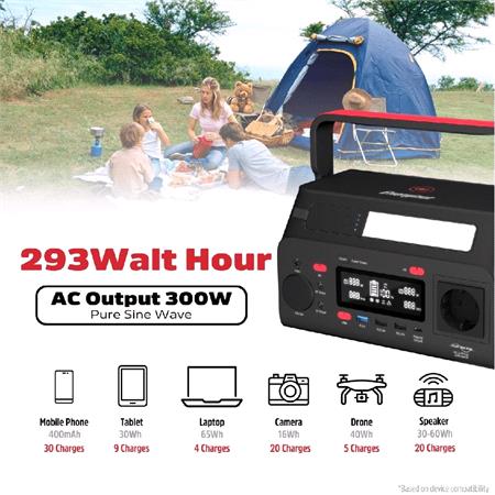 Energizer 293wh Power Station, 600w Peak Power