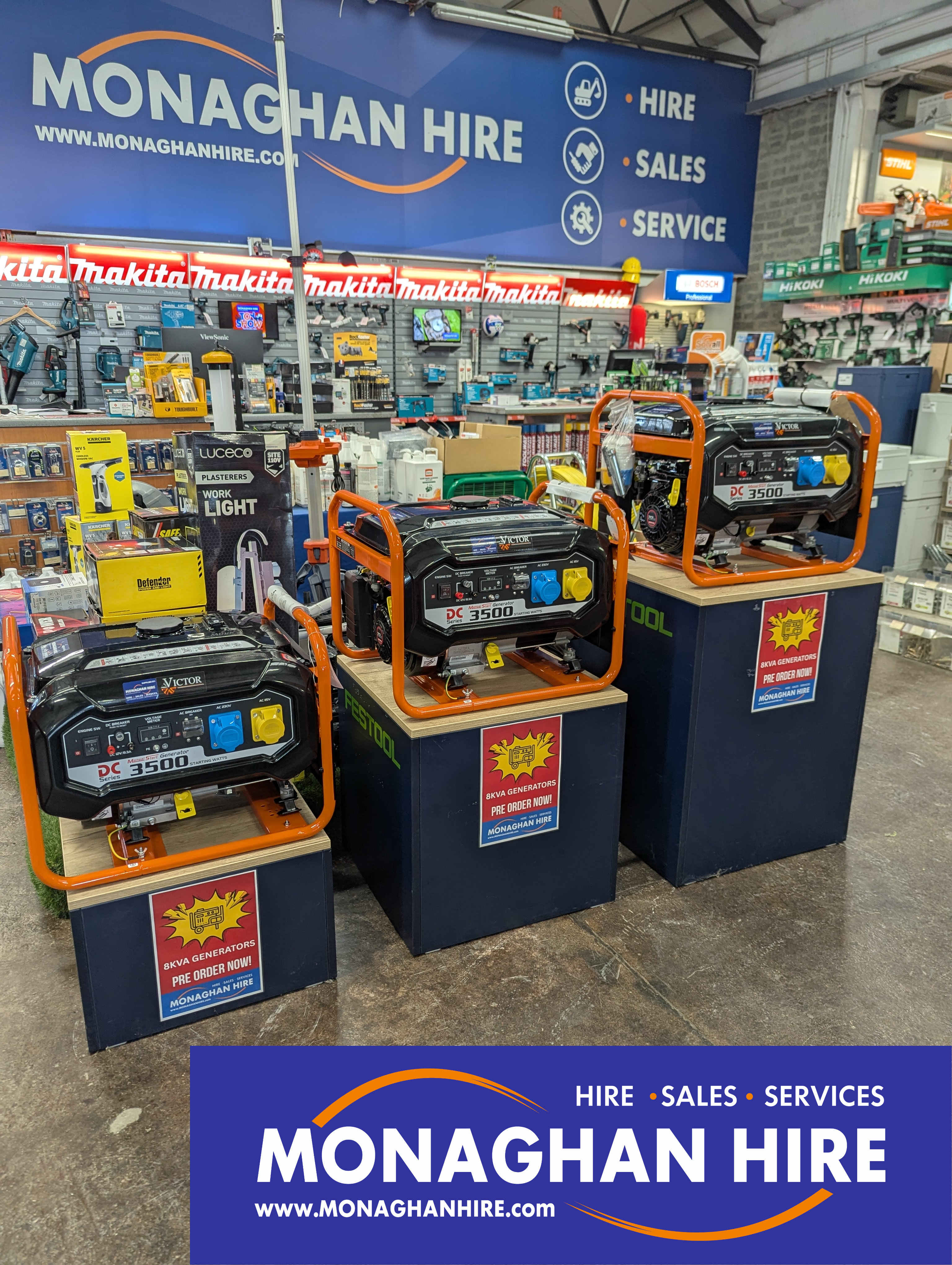 Victor 3.5kva Generator 3.0kW 212cc  LC3500DCS