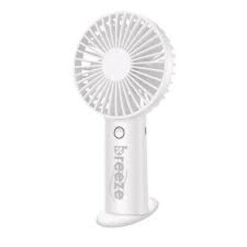 Dekton Breeze Rechargeable Handheld Fan Med White