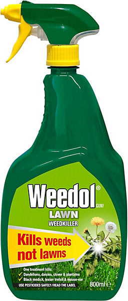 Weedol Lawn Weed Killer Gun Spray 800ml 4106334