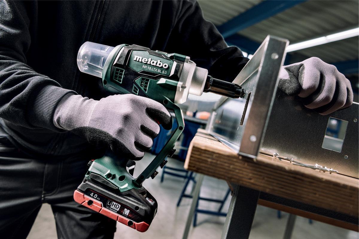 Metabo NP 18 LTX BL 5.0 (619002840) CORDLESS BLIND RIVET GUN ( Body only) Monaghan Hire