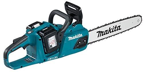 Makita DUC405PG2 Twin 18V (36V) Li-ion LXT Brushless 40cm Chainsaw Complete with 2 x 6.0 Ah Batteries and Twin Port Charger Monaghan Hire