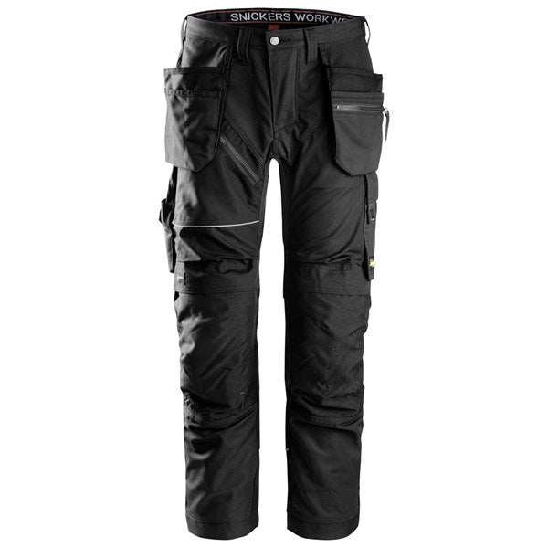 Snickers 6214 RuffWork, Canvas+ Work Trousers+ Holster Pockets (0404 Black) Monaghan Hire