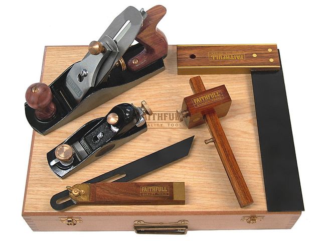 Faithful 5 Piece Carpenters Tool Set