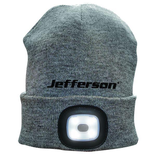 Jefferson 160 Lumens LED USB Rechargeable Beanie Hat JEFHATLT01 Monaghan Hire