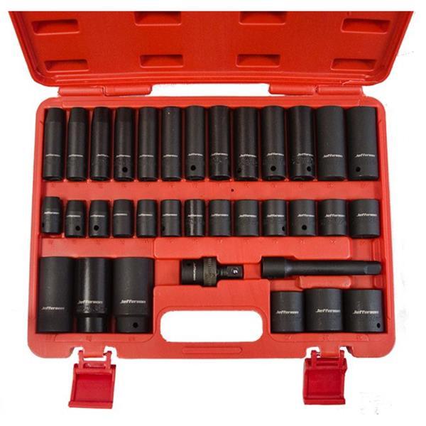 Jefferson - 34 Piece 1/2" Impact Socket Set - JEFISOC12-04 Monaghan Hire