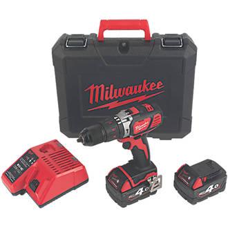 Milwaukee M18BPD-402C 18v 13mm Compact Combi Drill (2x4Ah) Monaghan Hire