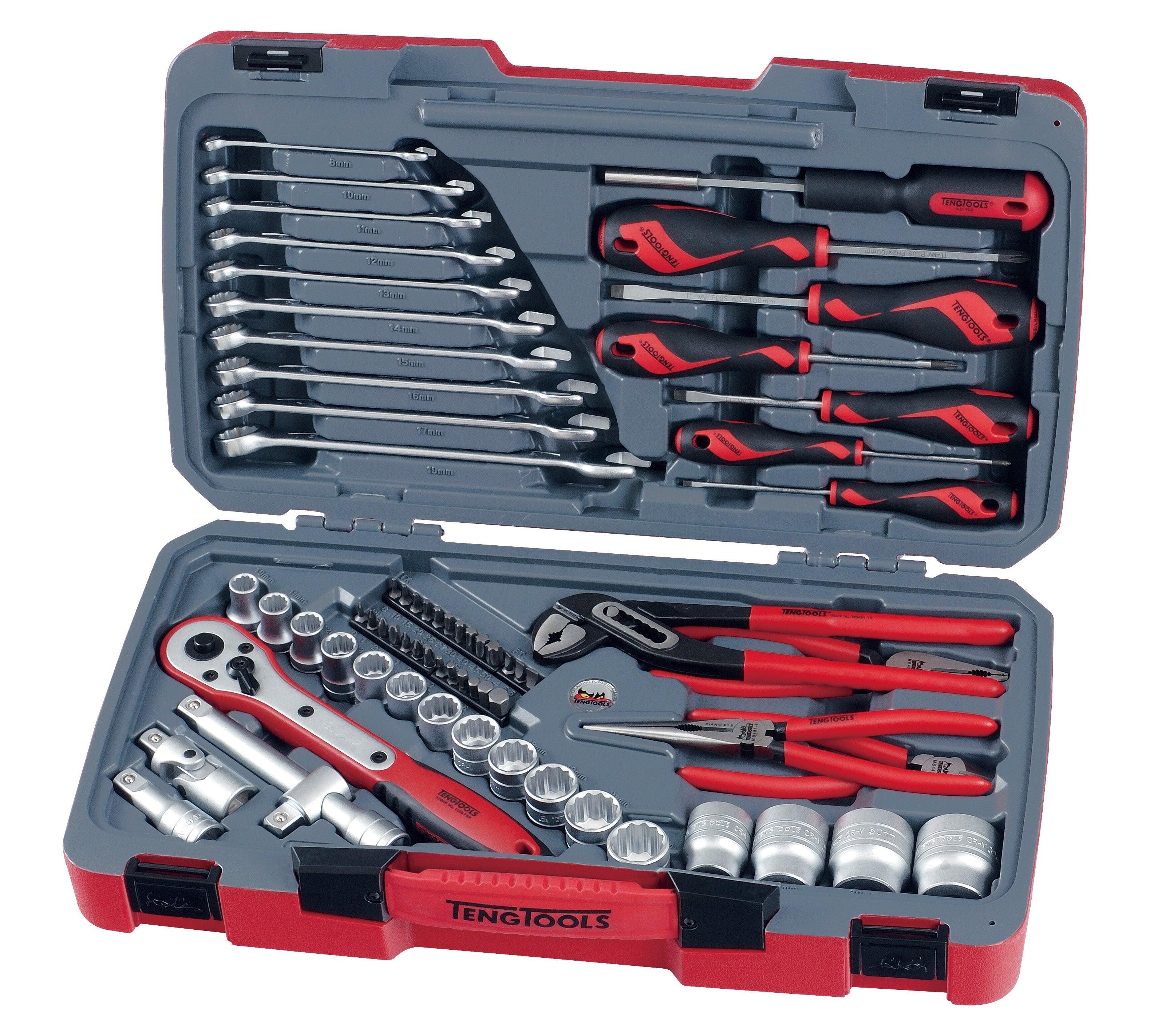 TengTools T1268 68 Piece 1/2" Drive Set Monaghan Hire