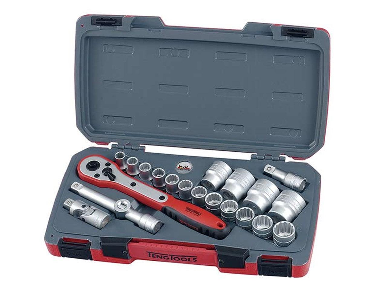 TengTools T1221 21 Piece 1/2" Drive Socket Set Monaghan Hire