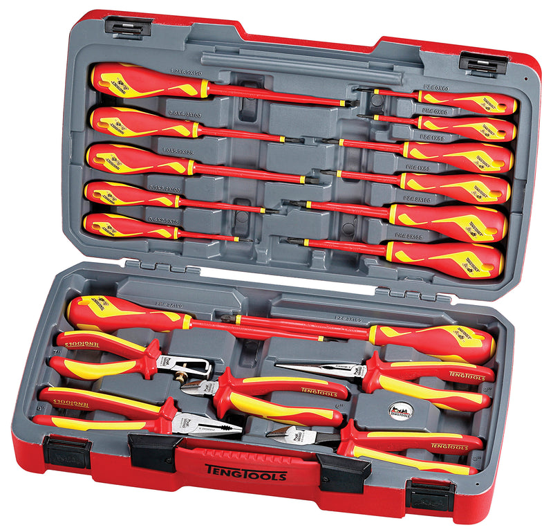 TengTools TV18N 18 Piece 1000 Volt Insulated Tool Set Monaghan Hire