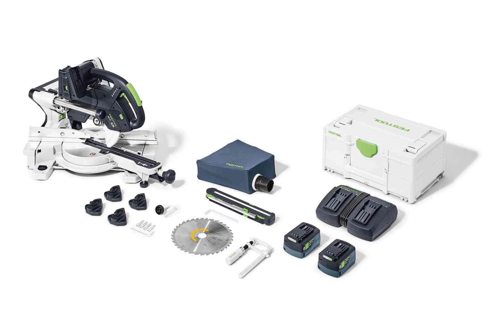 Festool Cordless Sliding compound mitre saw KSC 60 EB 5, 2I-Plus Festool