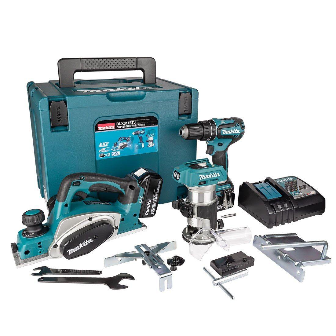 Makita DLX3116TJ LXT Combo Triple Pack 18V 2 x 5.0Ah Li-ion DLX3116TJ Makita