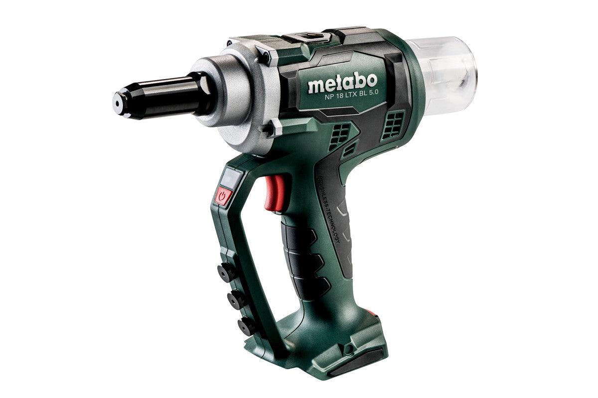 Metabo NP 18 LTX BL 5.0 (619002840) CORDLESS BLIND RIVET GUN ( Body only) Monaghan Hire